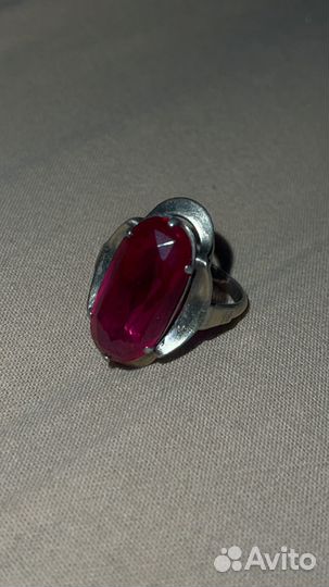 Антиквариат. кольцо 875 пробы со звездой