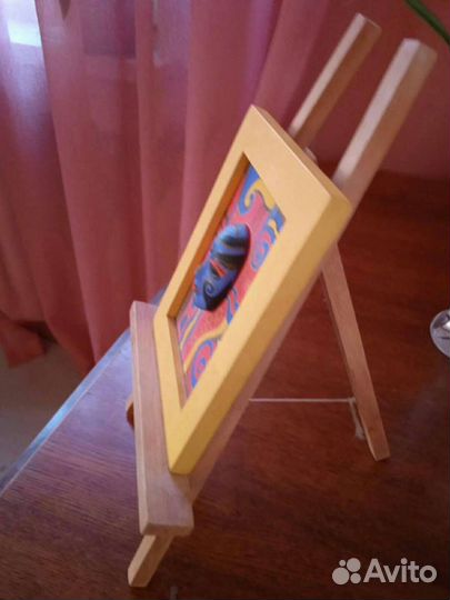 Картина объемная Маска на подставке