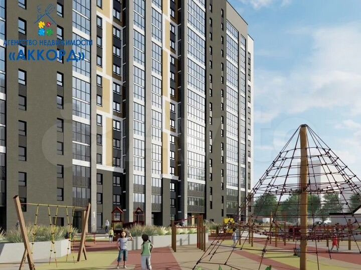 2-к. квартира, 54,4 м², 13/16 эт.