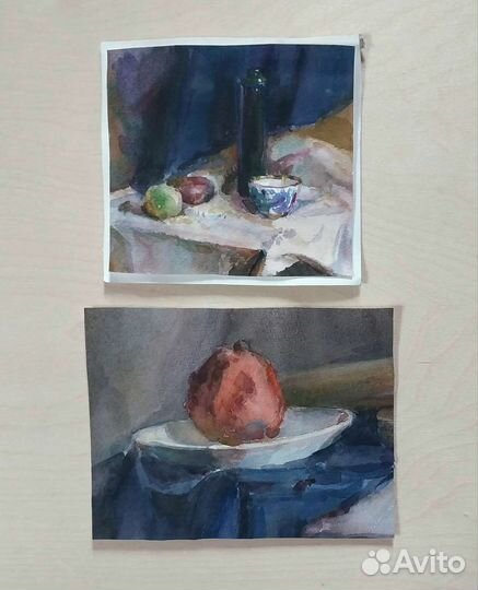 Этюды акварельные