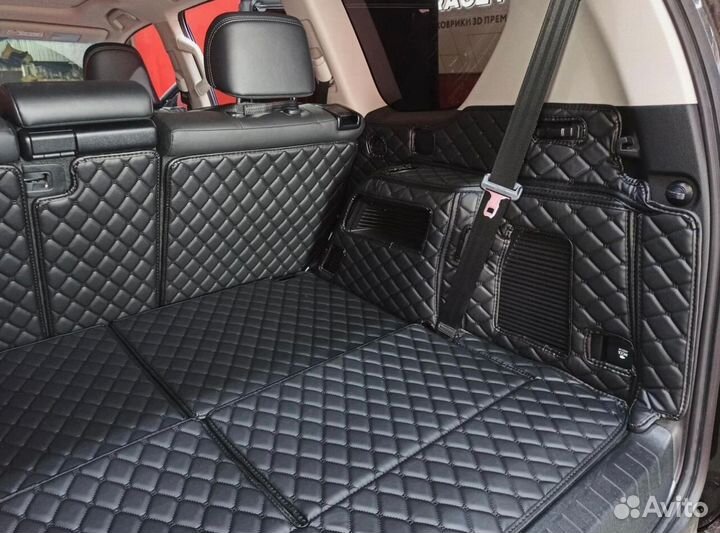 3Д коврики в багажник toyota prado 150 7