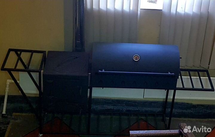 Мангал с печью под казан
