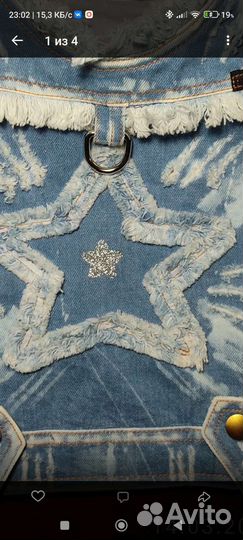 Джинсовая жилетка