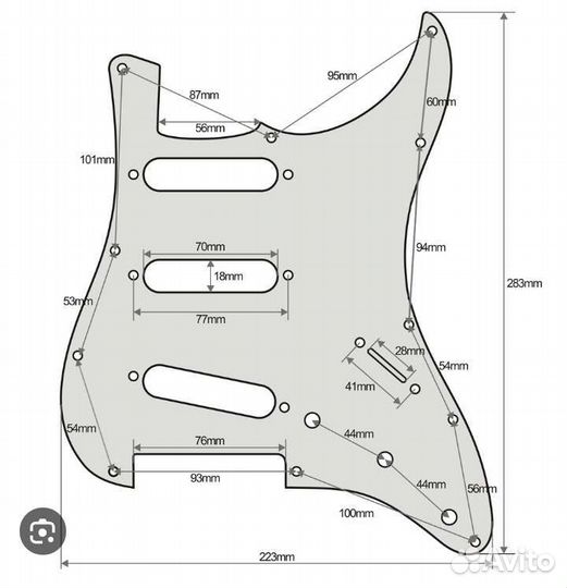 Пикгард Fender Stratocaster