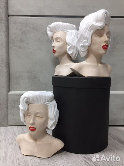 Кашпо голова бюст Мэрилин Монро
