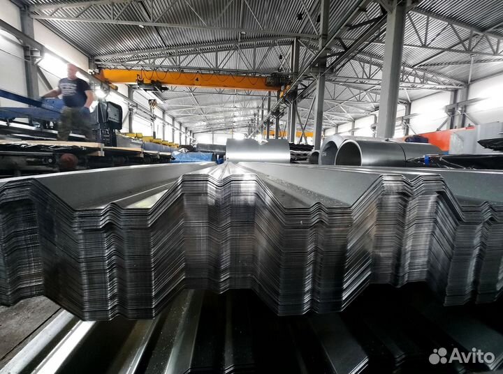 Профнастил 2-х сторонний оцинкованный Н-60 0,8х845