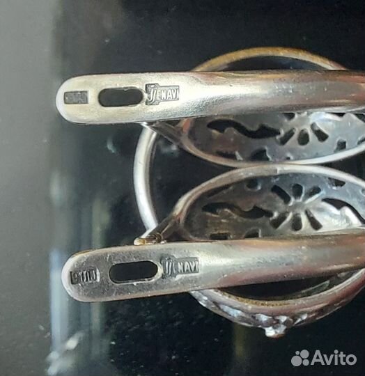 Серьги+кольцо серебро
