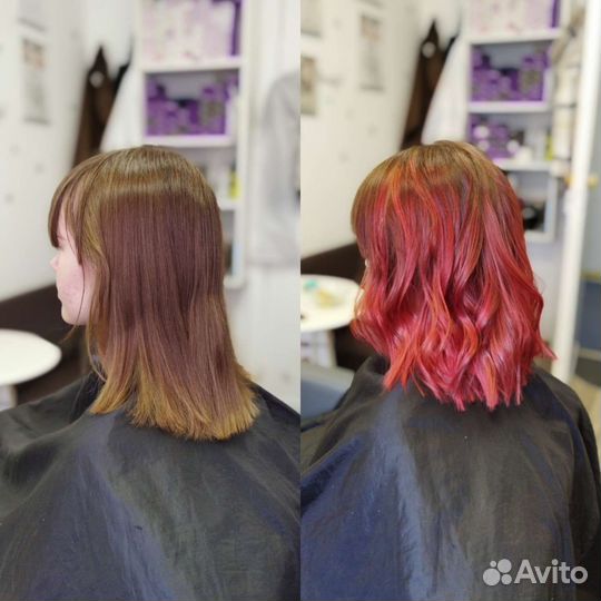 Окрашивание волос Выезд на дом