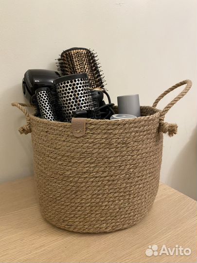Корзина для хранения из джута