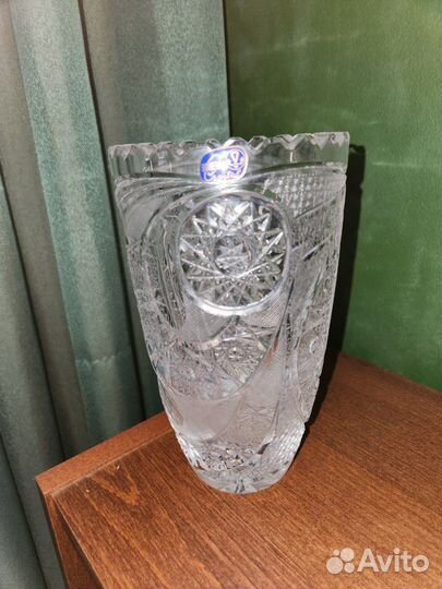 Ваза хрусталь Богемия Чехия