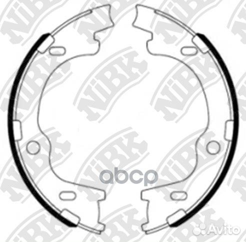 FN11006-nibk колодки барабанные ручника Hyunda