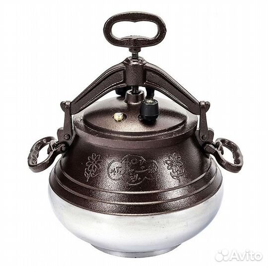 Афганский казан 8л двухцветный с ручками