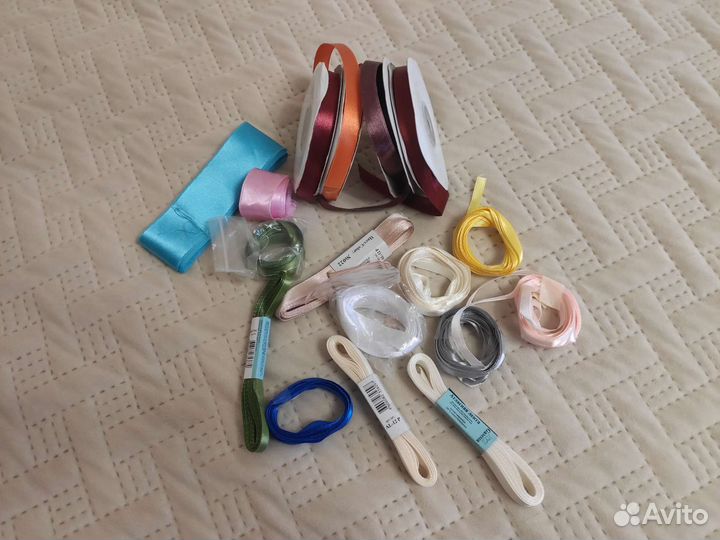 Лента атласная 7мм, 40мм, 26мм, 6мм, 12мм