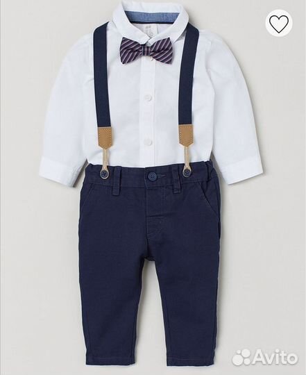 Рубашка и чиносы 86р hm