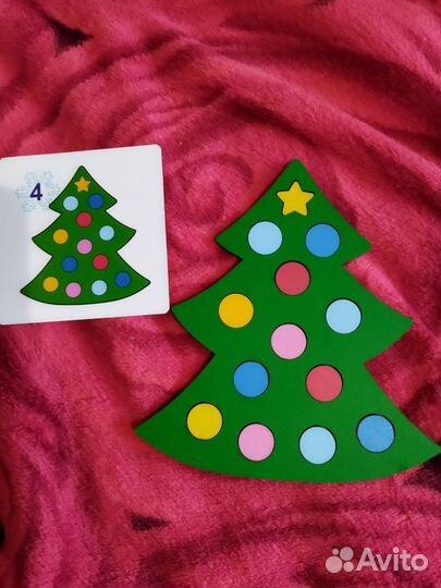 Ёлочка мозаика развивающая