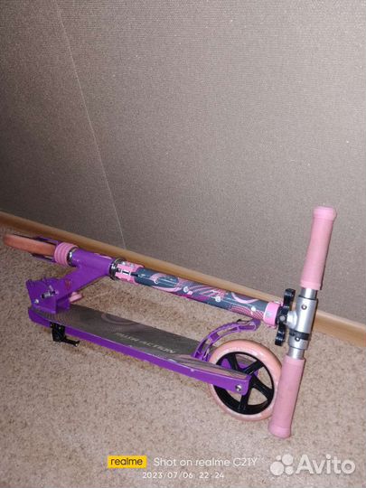 Самокат детский двухколесный бу