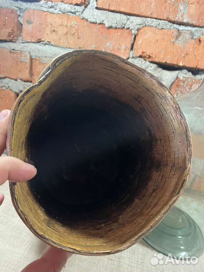 Бутыль 19 век, в туесе берестяном