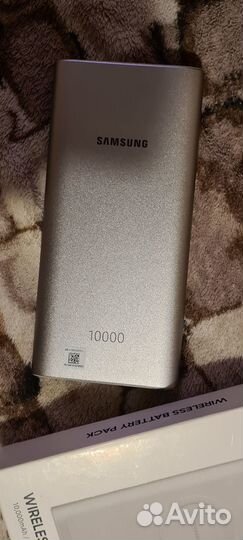 Повербанк Самсунг 10000 с беспроводной зарядкой