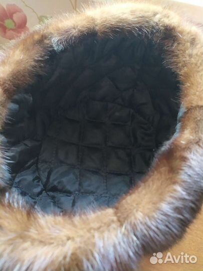 Мужская меховая норковая шапка