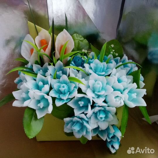 Цветы из мыла