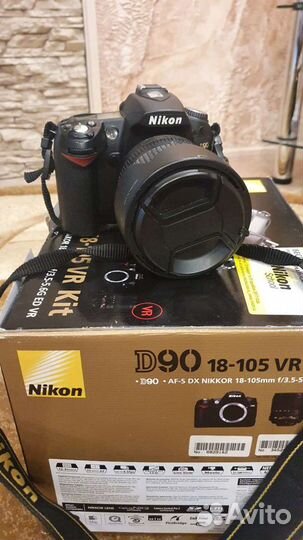 Зеркальный фотоаппарат nikon D90 18-105 VR Kit