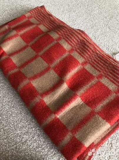 Плед одеяло СССР Шерсть Винтаж