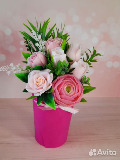 Букет цветов из мыла