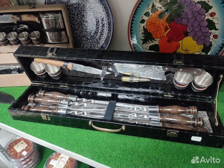 Подарочный набор шампуров в кейсе