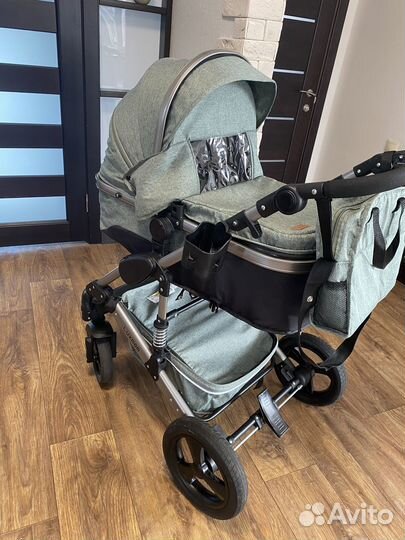 Коляска Luxmom 555 3в1, трансформер + автолюлька