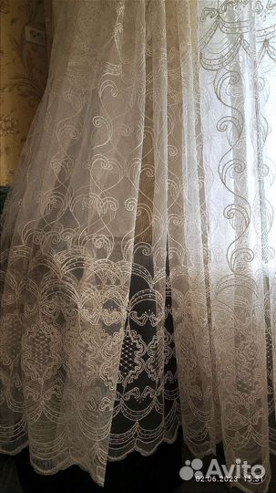 Тюль корд новый на ленте