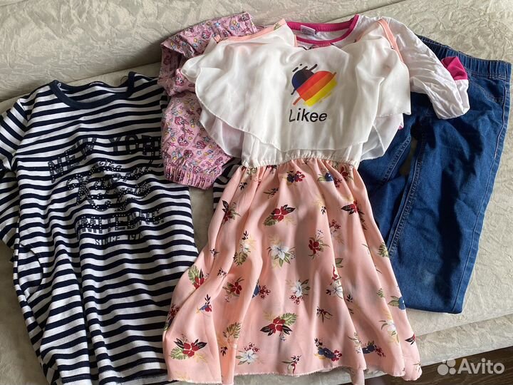 Детские вещи пакетом для девочек 104 110