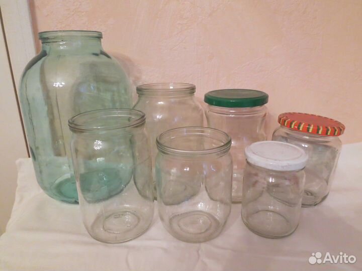 Банки стеклянные 3 л., 0,7 л., 0,5 литра