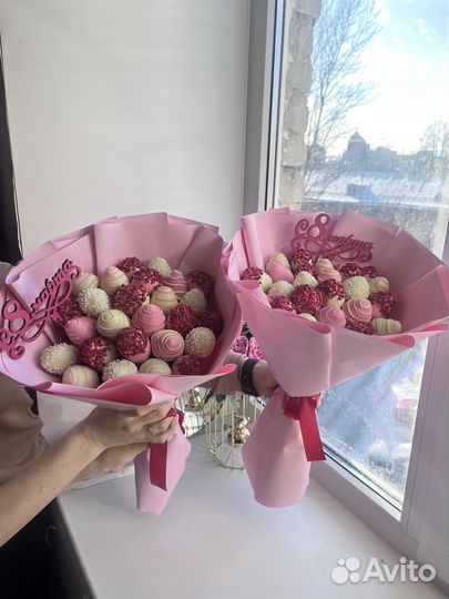 Букет из клубники в шоколаде