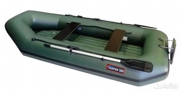 Лодка пвх Хантер 300 лтн зеленая