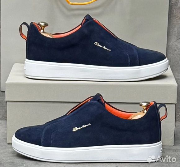 Слипоны мужские Santoni