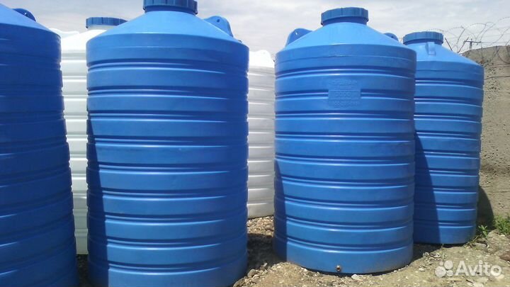 Емкости бочки от 100 литров до 15 куба пластиковые