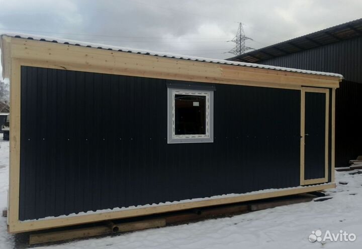 Бытовка утепленная дачная 6х2,3м