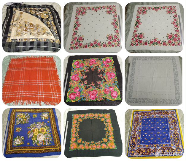 Разные Платки, Косынки, Бандана Шарфы. Все Чистые