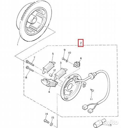 SC-01385 SPI Статор Генератора Для Yamaha VK540 8A