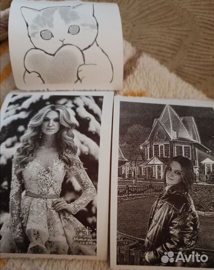 Термопринтер черно-белый