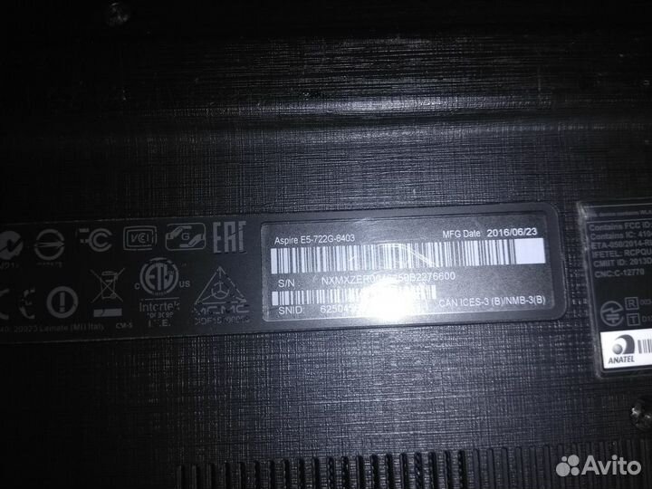 Ноутбук Acer E5-722G 17,3