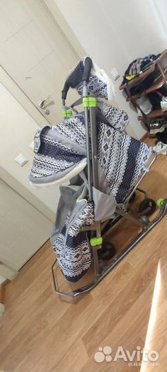 Детские санки с колесами