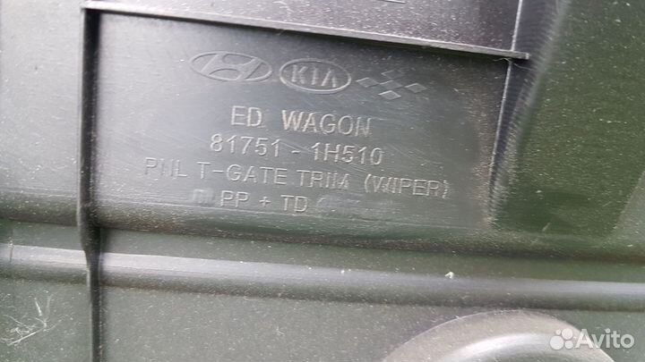 Обшивка крышки багажника kia ceed ED универсал