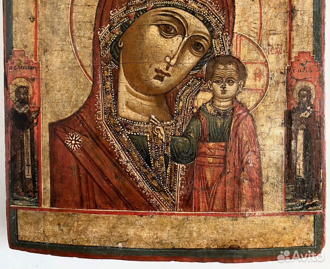 Икона Казанская Богородица 18 век ковчег Невьянск