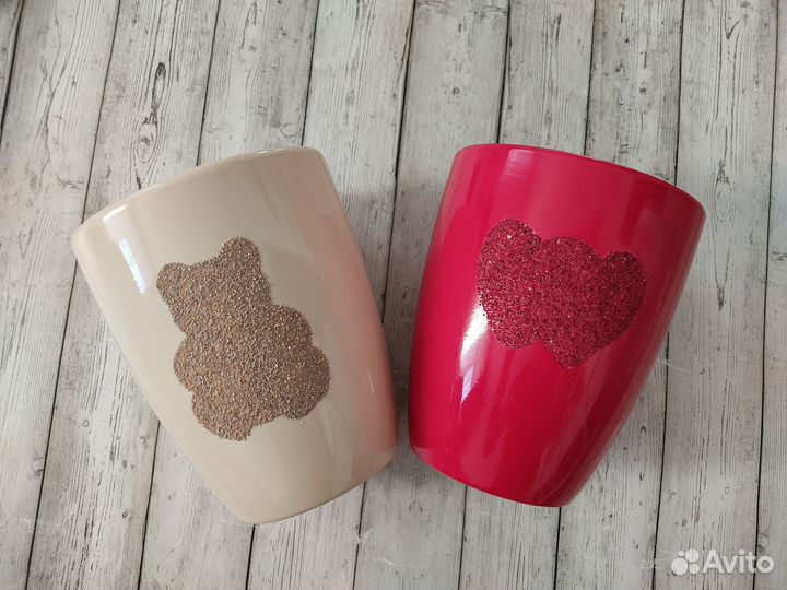 Кашпо керамические Новые цена за 2шт