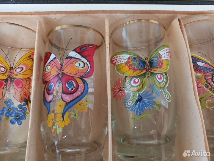 Бокалы стекло СССРнабор 6шт.новые