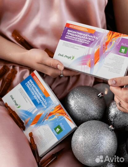 Маска для блеска и увлажнения волос Dok.Profi