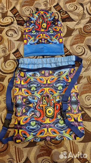 Комплект шапочка и рюкзачок