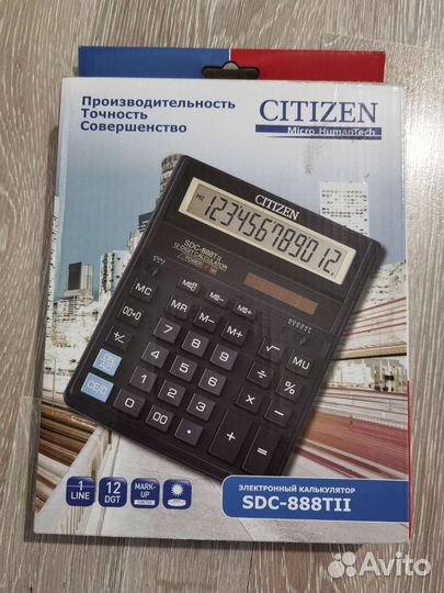 Новый калькулятор citizen sdc-888TII