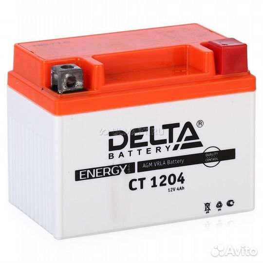 Аккумулятор для скутера 4 Ач Delta CT 1204